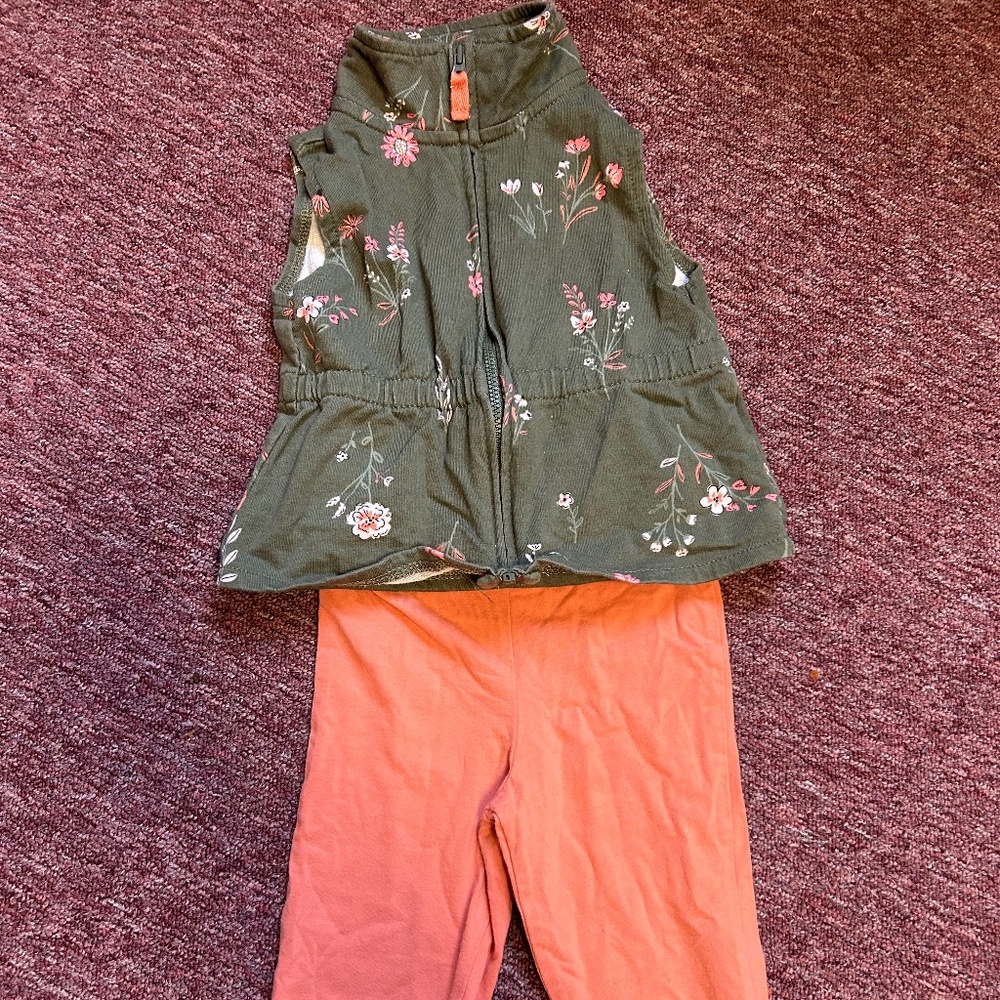 24 Month Carters Vest and Legging Set